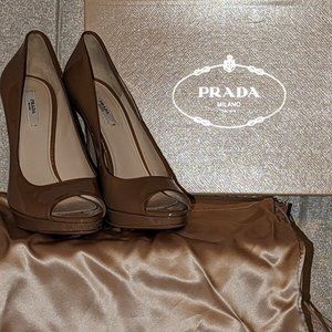Prada Peep Toed Pumps